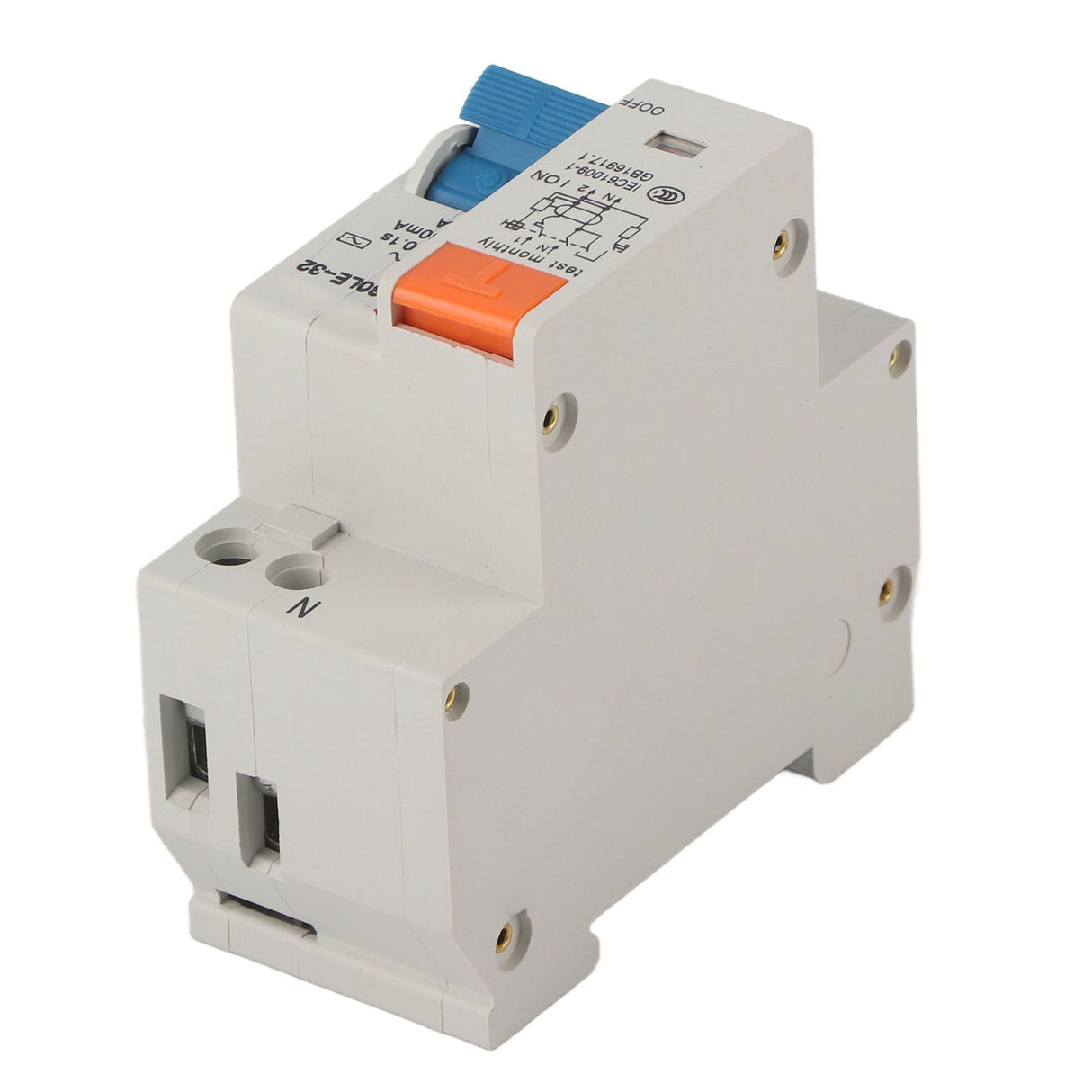 Circuit Breaker 1P 16A 220V Overload Short Circuit Leakage Protection Residual Current Circuit Breaker for 50/60Hz