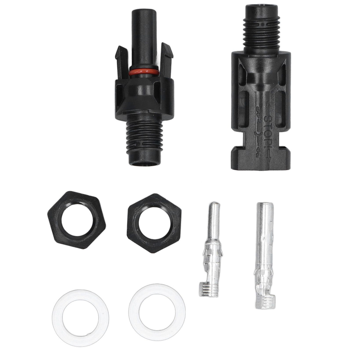 5 Sets Solar Branch Connectors UV Protection Male Female Header Board End Connector(PV-BMC(1000V) )