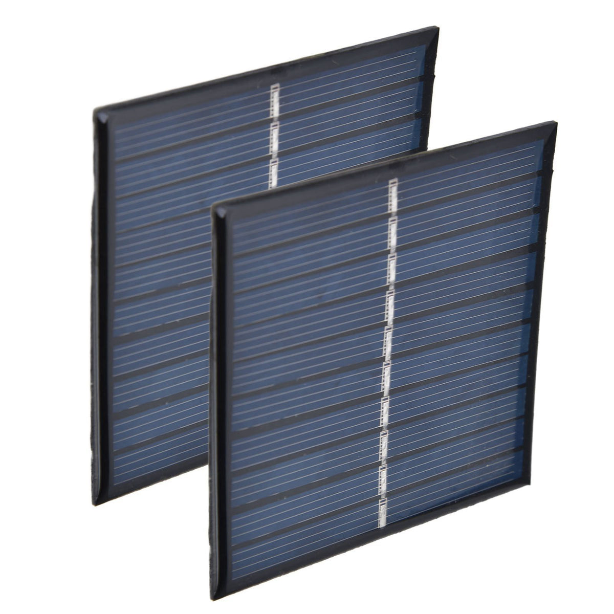 2Pcs Mini Solar Panel Portable Encapsulated Cell Epoxy Flexible DIY Use 0.7W 5V 0‑140mA