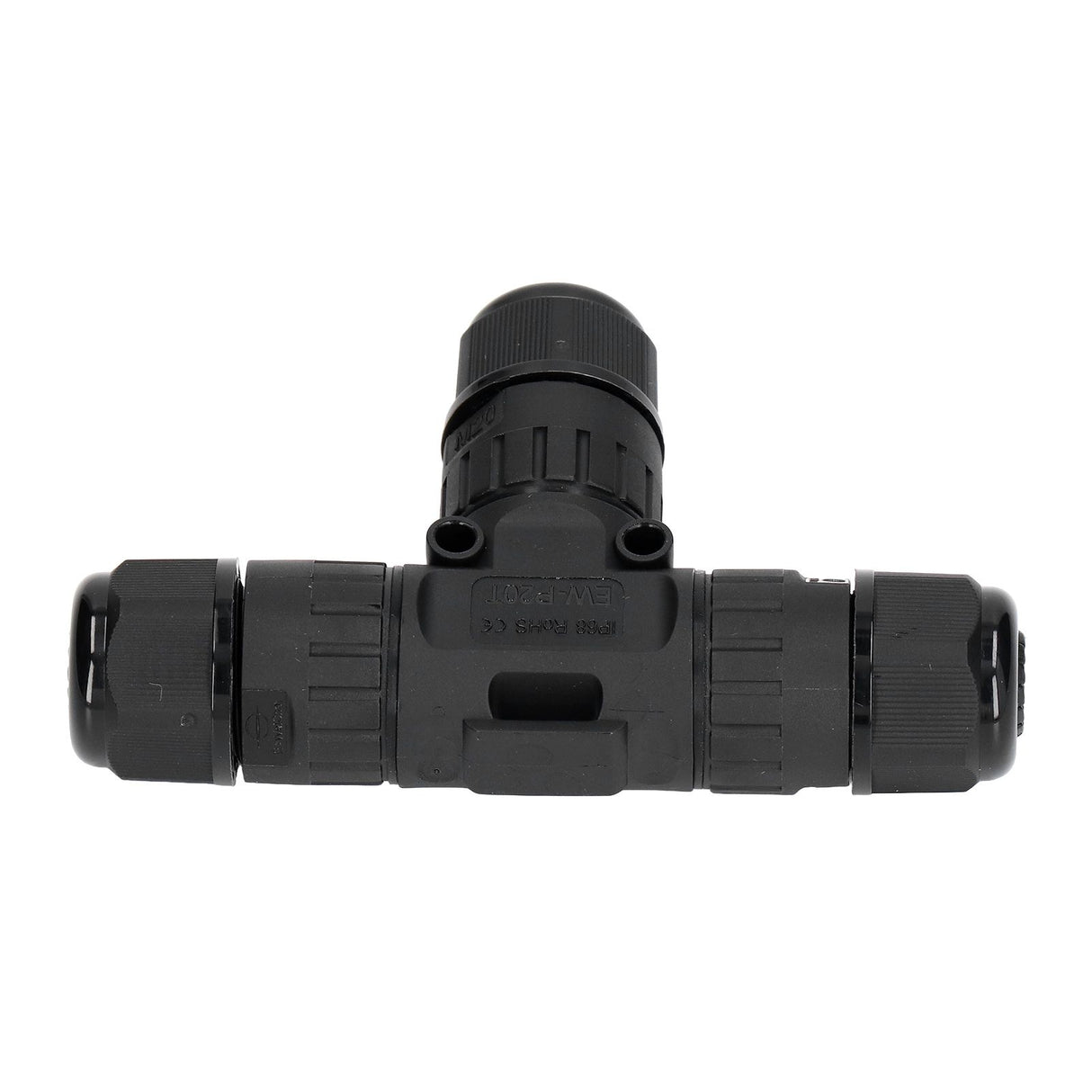 2PCS T Type Tee Junction Box Connector IP68 Waterproof 450V 16A 9‑12mm 3 Way Cable Connector