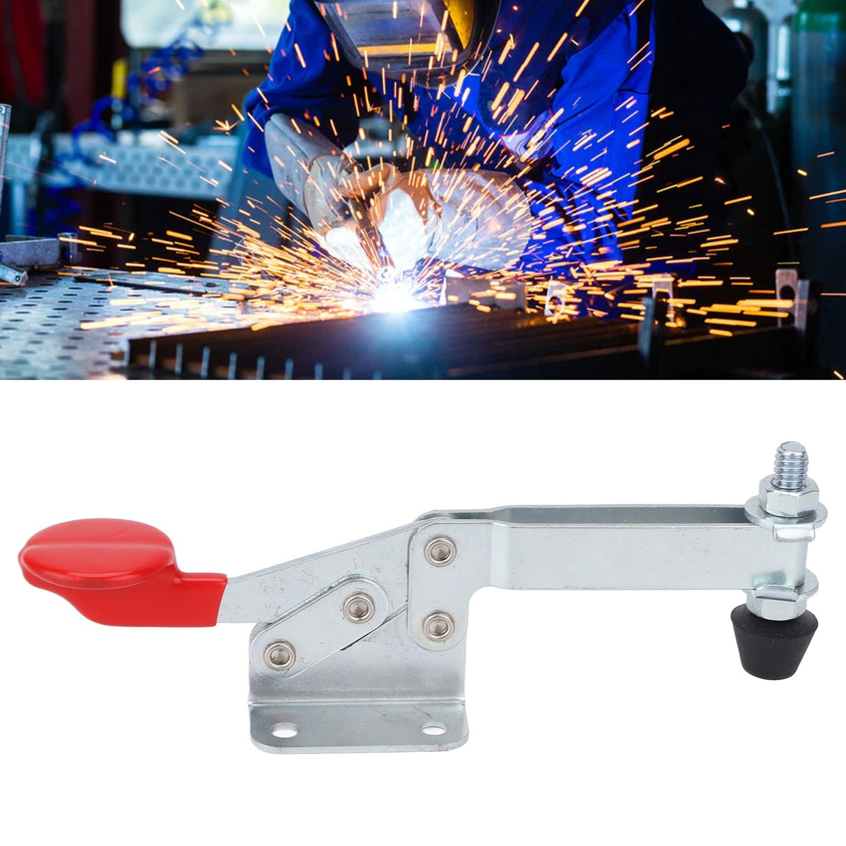 Quick Release Toggle Clamp Multifunctional Horizontal Heavy Duty Toggle Clamps for Woodworking Machine Operation
