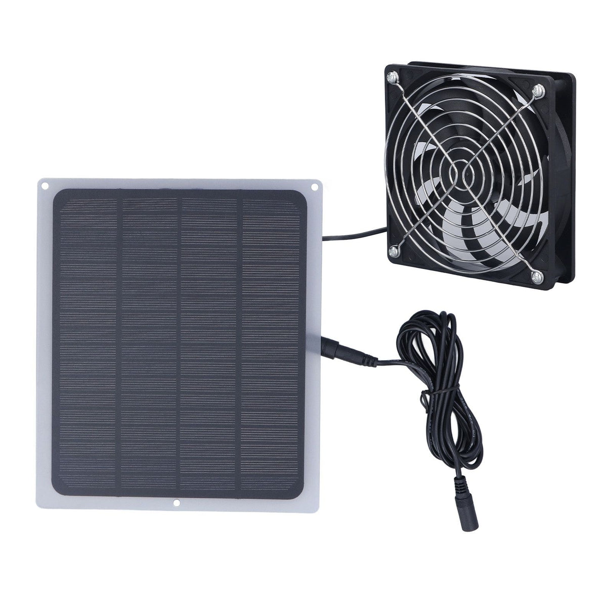6W Solar Panel Fan with Protecting Net Waterproof Greenhouse Chicken House Solar Fan for Outdoor