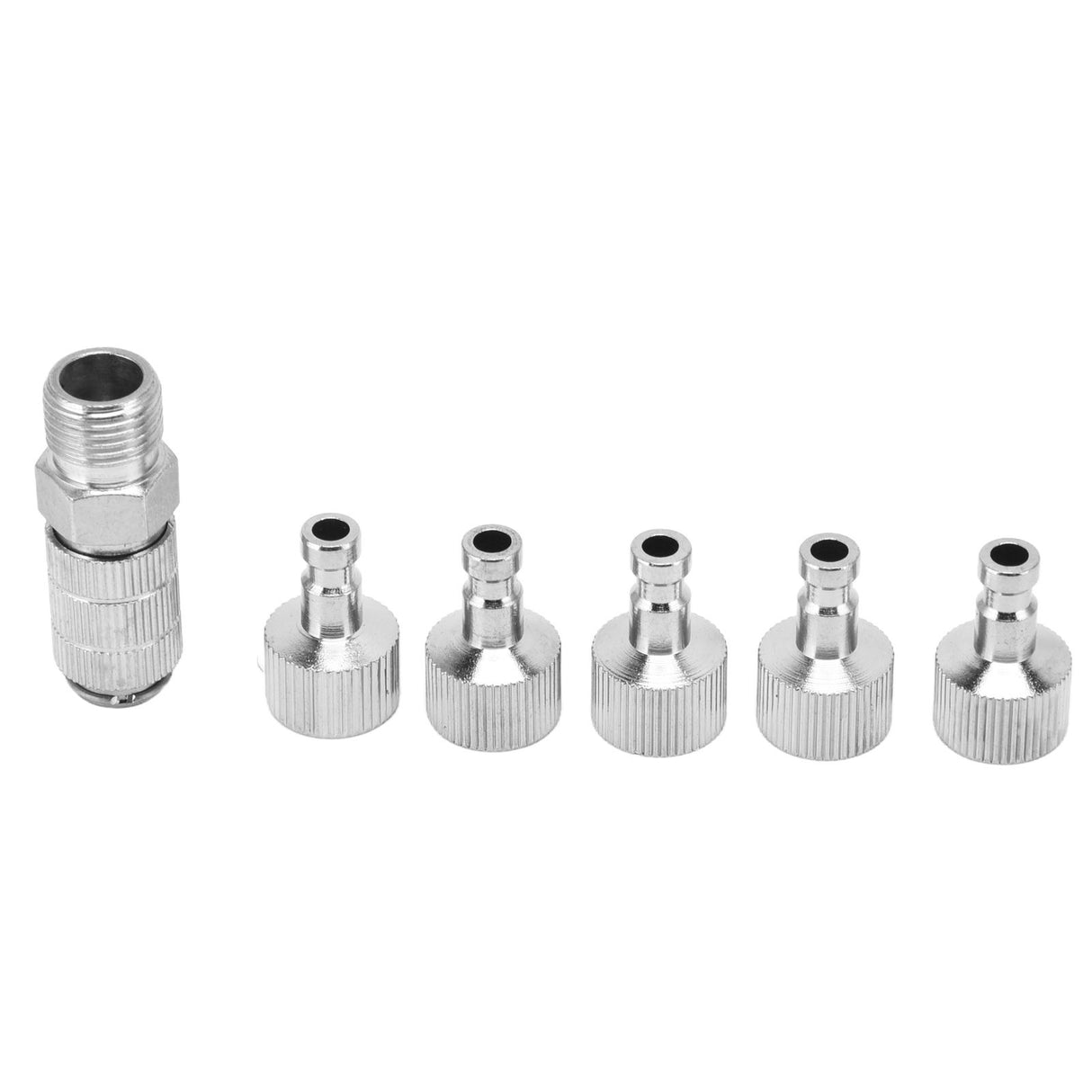 6PCS Airbrush Adapter Set Stainless Steel Airbrush Quick Release Fittings Airbrush Connector Kit