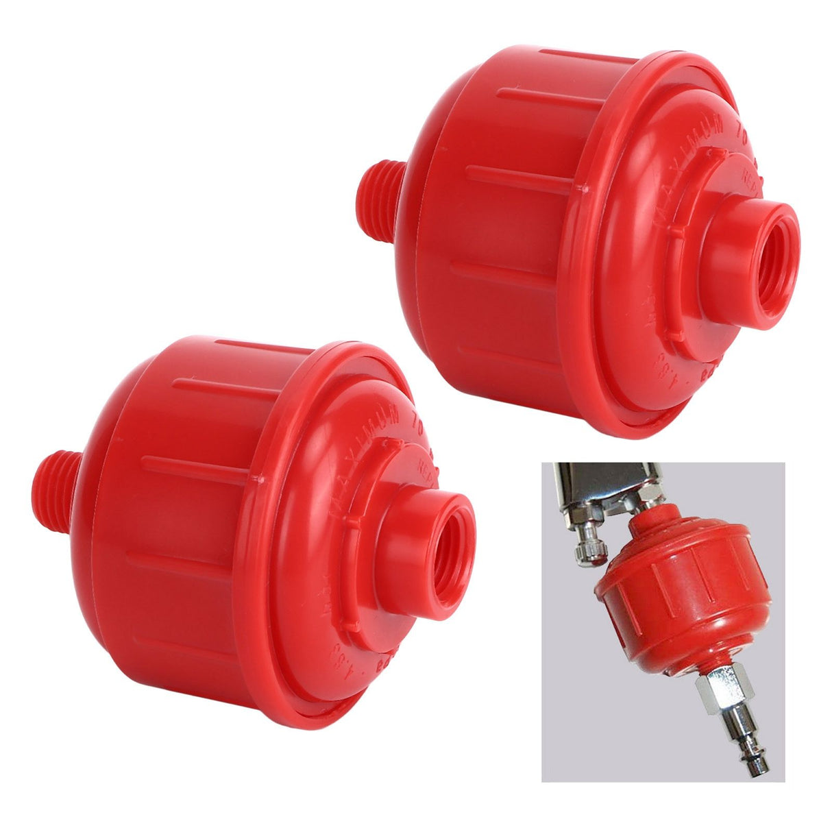 2 Pcs Spray Gun Filters G1/4 High Flowing Design Spray Gun Strainer Paint Gun Filter Pneumatic Tool Accessories