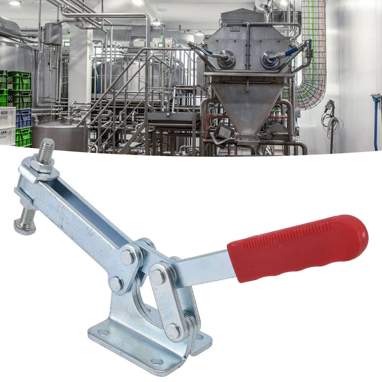 Toggle Clamp Large 630kg Holding Force Heavy Duty Horizontal Quick Release Clamp Fixing Fixture