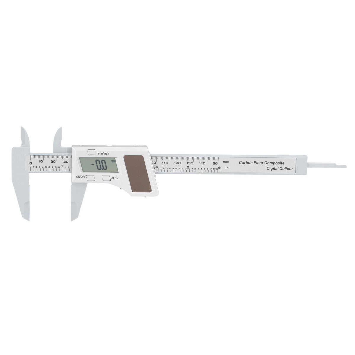 Solar Plastic Caliper 0‑150mm Electronic Digital Display Caliper for Engineering Surveying Angle Measurement