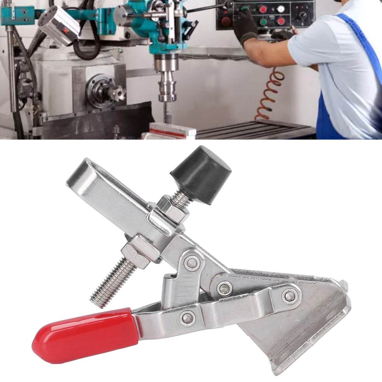Vertical Toggle Clamp Stainless Steel Woodworking Toggle Clamp Hand Clamp Tool for Household