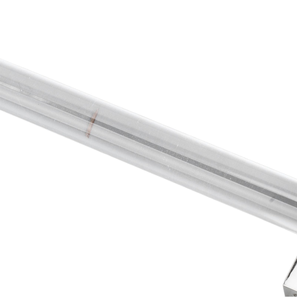 Crystal Acrylic Handle Modern Transparent Drawer Pull Handle for Closets Bookcases Shoe Cabinet Hole Spacing128 Silver