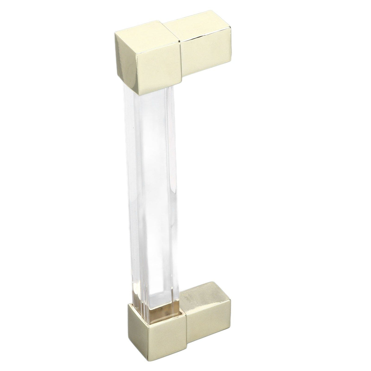 Acrylic Drawer Pulls Single Hole Crystal Cabinet Drawer Pulls for Kitchen Cabinets Dresser Cupboard Hole Spacing 128 Gold