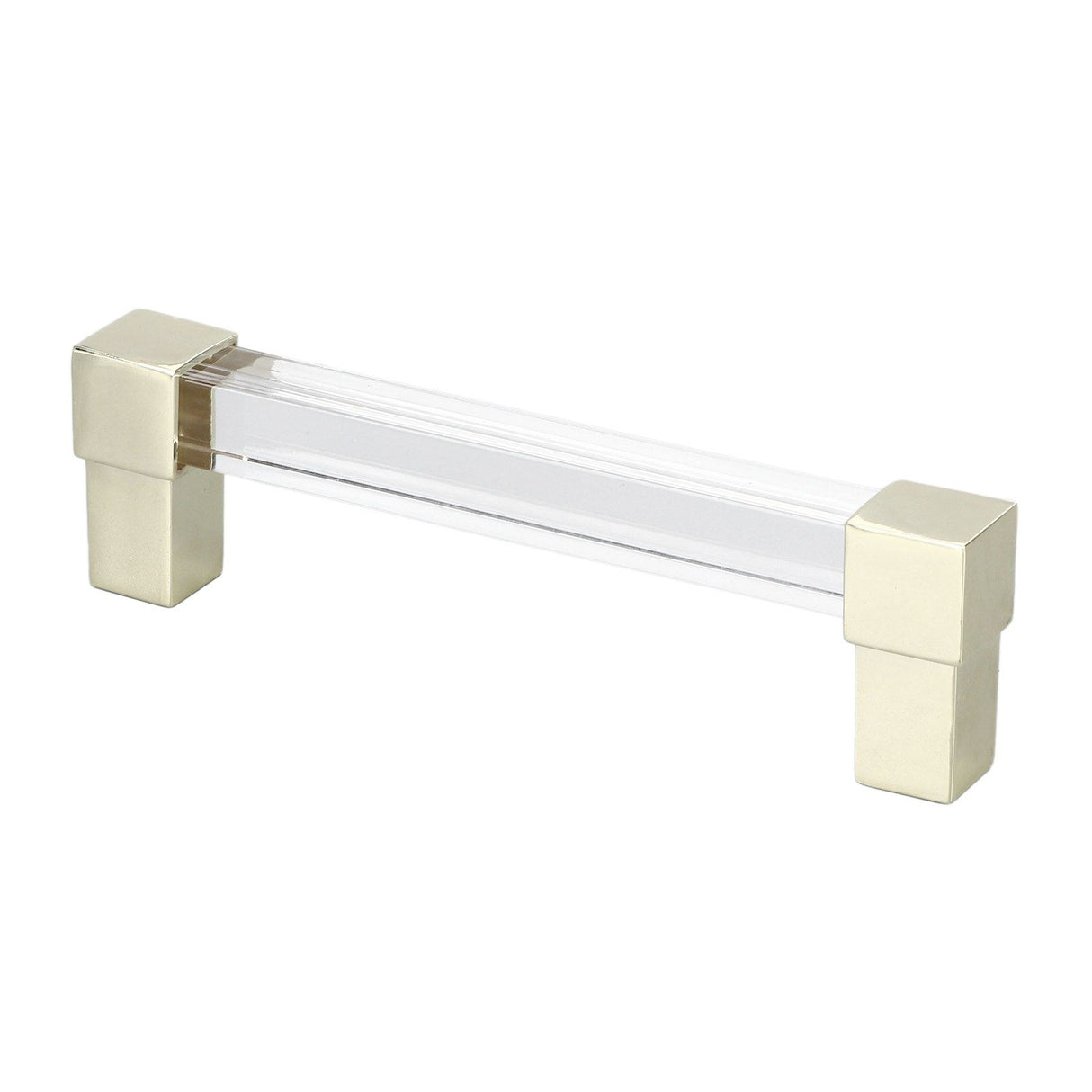Acrylic Drawer Pulls Single Hole Crystal Cabinet Drawer Pulls for Kitchen Cabinets Dresser Cupboard Hole Spacing 128 Gold