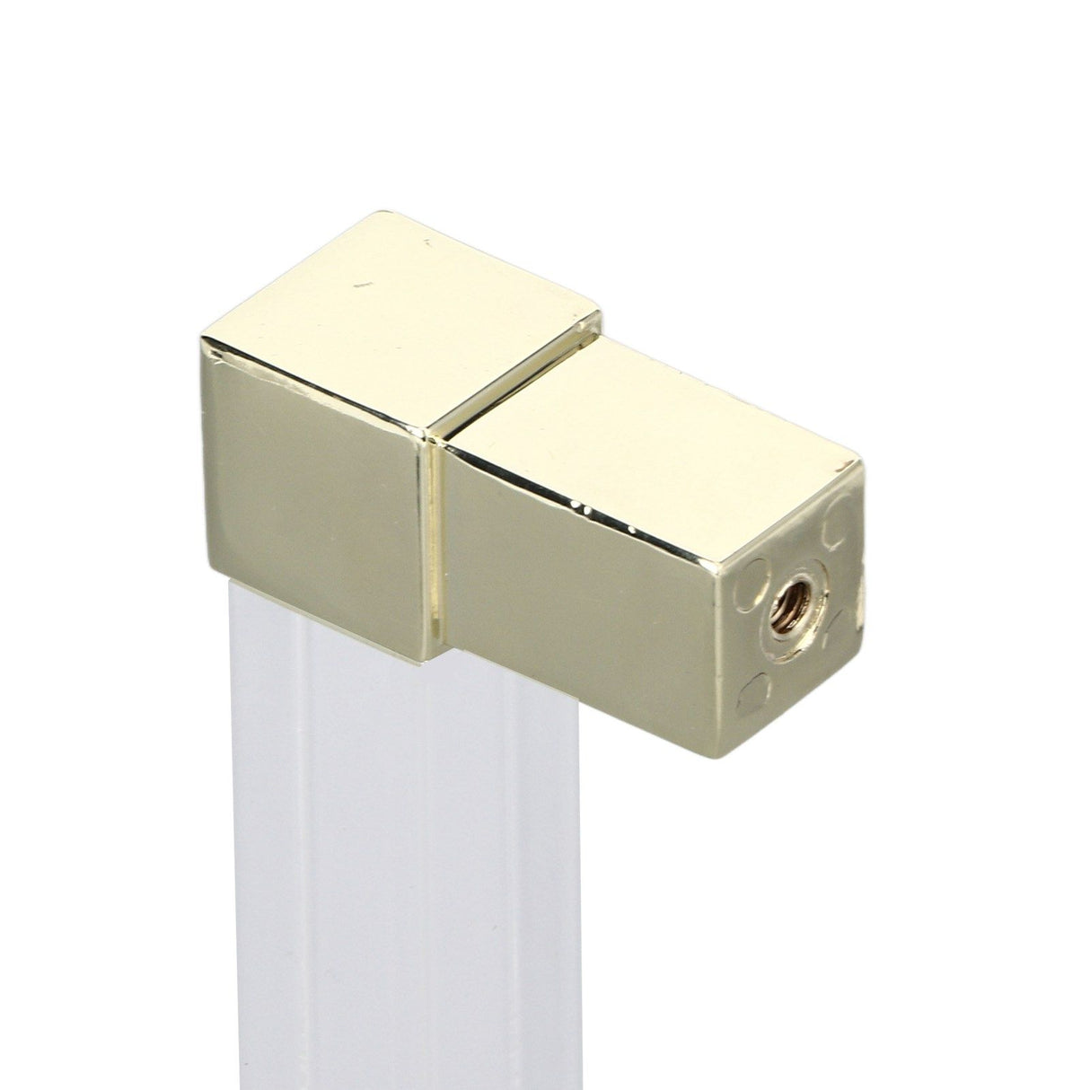 Acrylic Drawer Pulls Single Hole Crystal Cabinet Drawer Pulls for Kitchen Cabinets Dresser Cupboard Hole Spacing 128 Gold