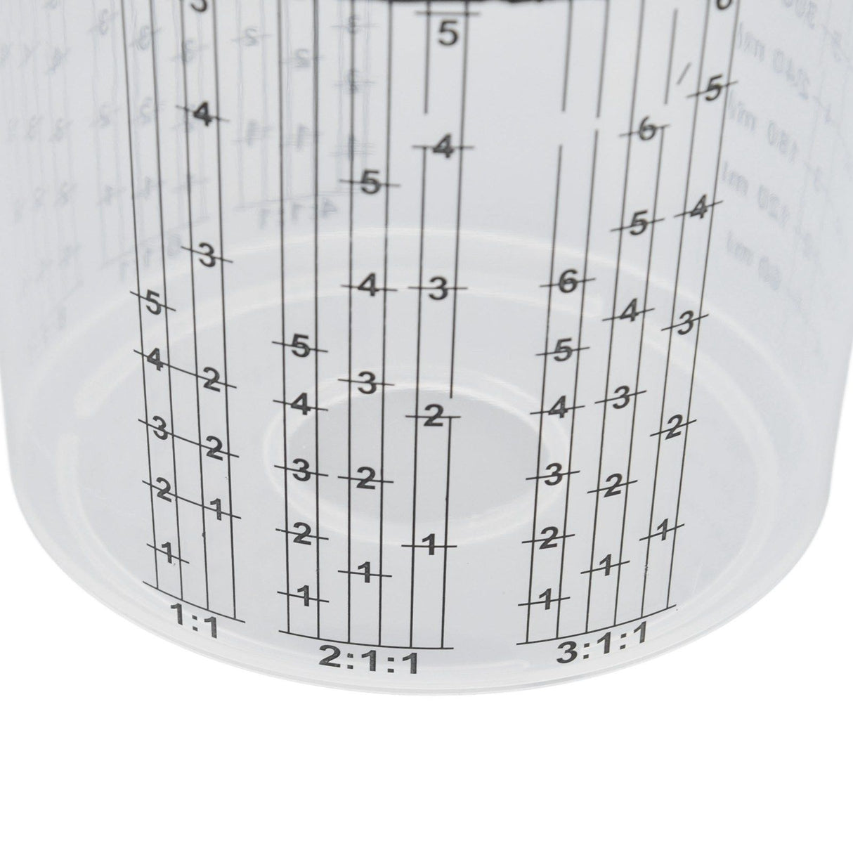 Disposable Paint Spray Cup Plastic Spray Paint Mixing Cup with Lids Painting Supplie 600ml