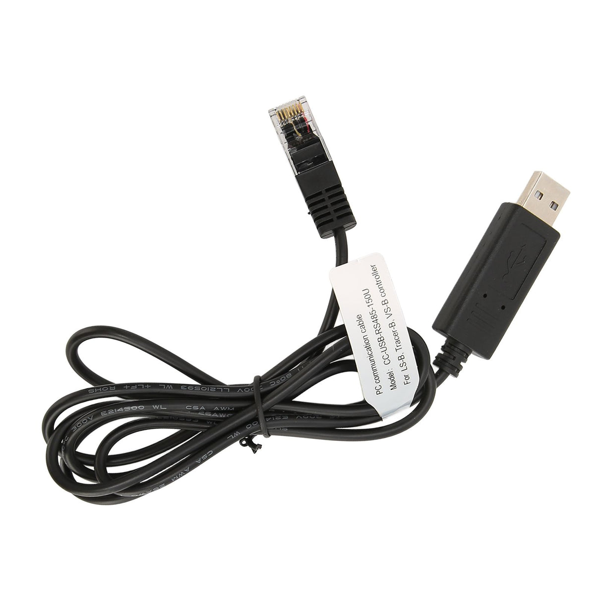 USB to RS 485 PC Communication Cable 1.5meter Long Brass Portable PC Communication Cable Replacement for Solar Connection