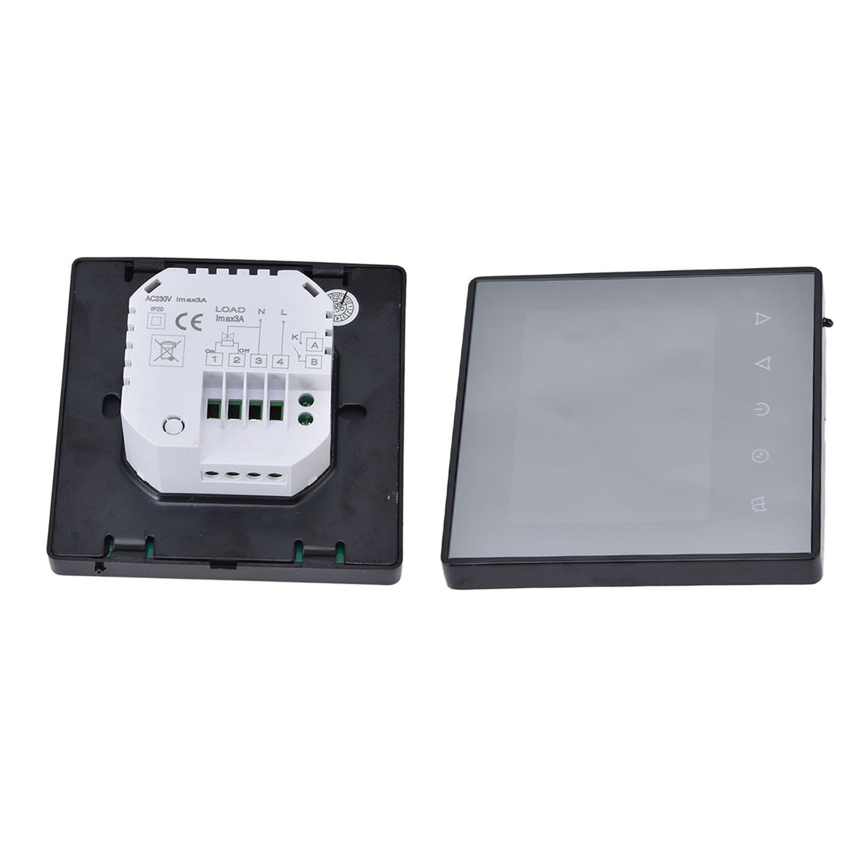 Smart Thermostat Multifunction Programmable Thermostat for Air Conditioner Water Heating Underfloor Heating AC220V Black