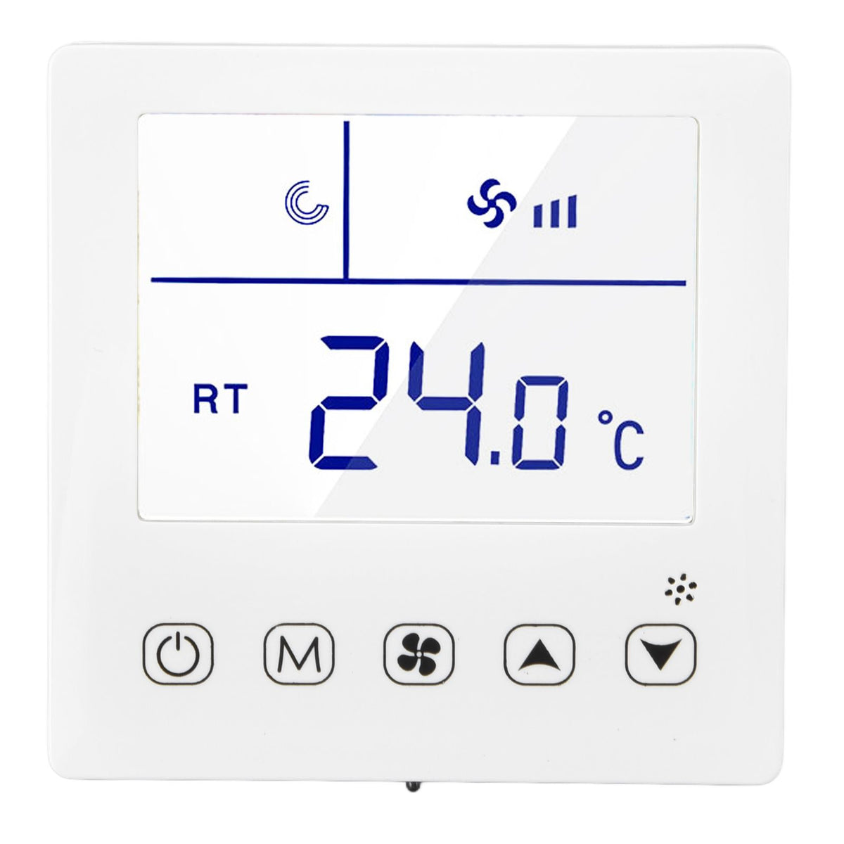 Digital Thermostat Ventilation Function Accurate LCD Display Air Conditioning Temp Controller for Home Hotel AC220V
