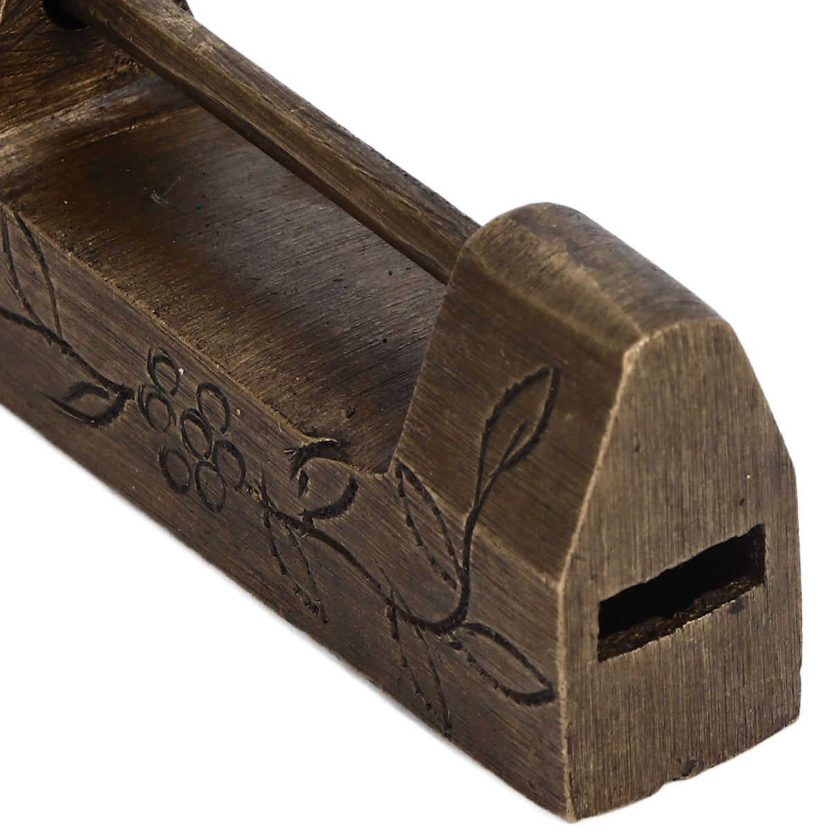 Chinese Antique Lock Retro Classic Pattern Design Bronze Brass Material 5x2cm/2.0x0.8in Horizontal Padlock for Boxes