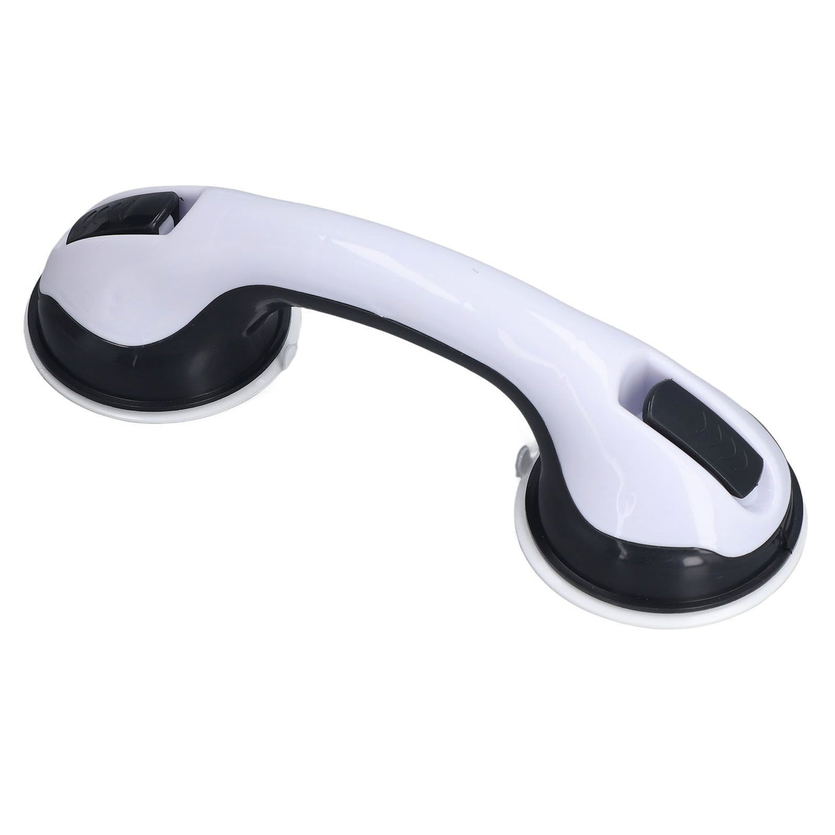 2pcs Shower Handle Curved Design Double Lock Security Toolless Installation Plastic Shower Support Bar for Elderly