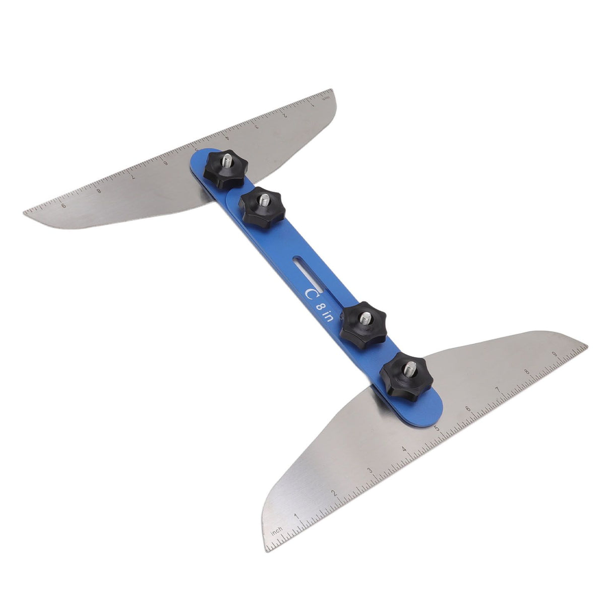 Stair Treads Gauge Stainless Steel 8in 12in 16in Corrosion Resistant High Accuracy Easy Operation Stair Measuring Tool Blue Set