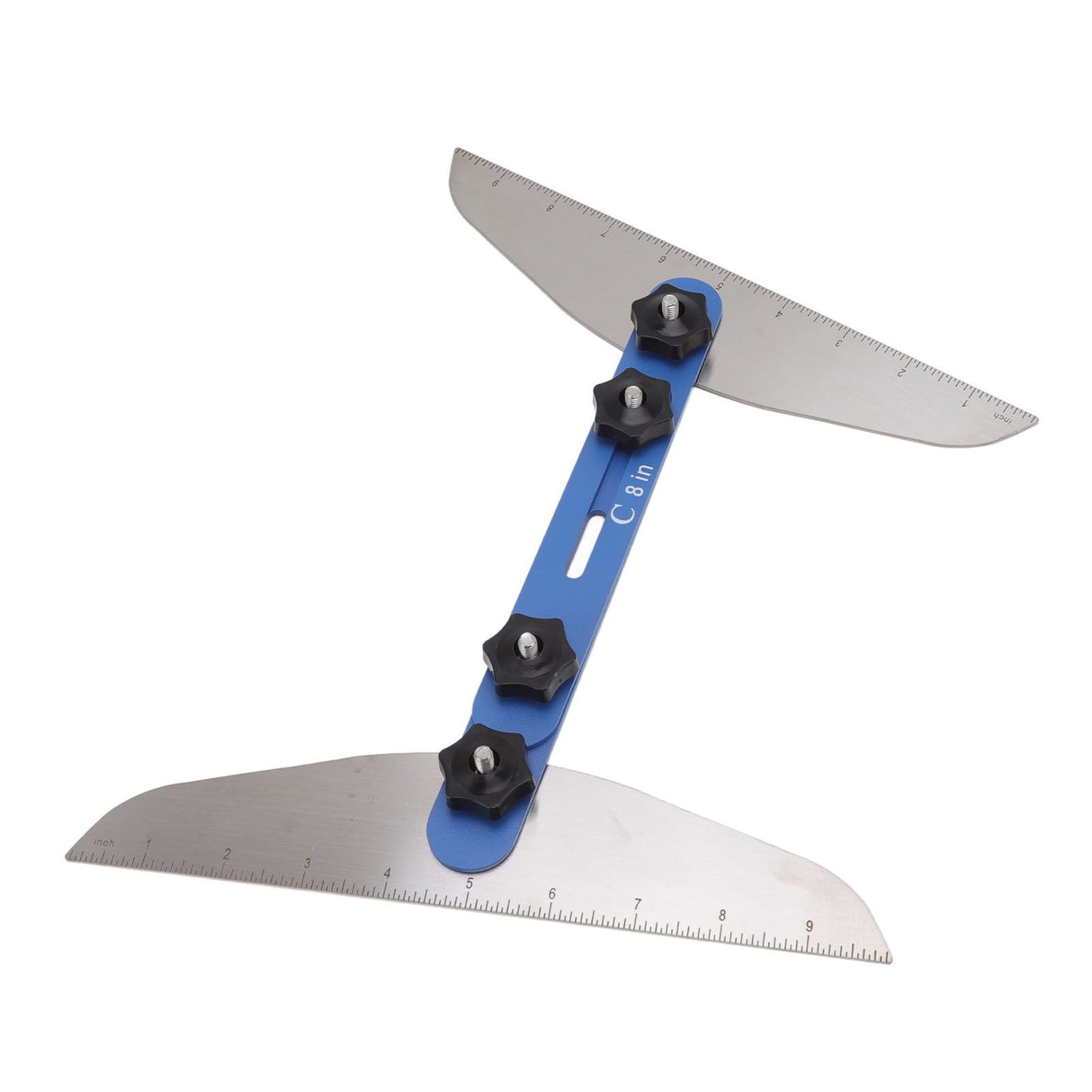 Stair Treads Gauge Stainless Steel 8in 12in 16in Corrosion Resistant High Accuracy Easy Operation Stair Measuring Tool Blue Set