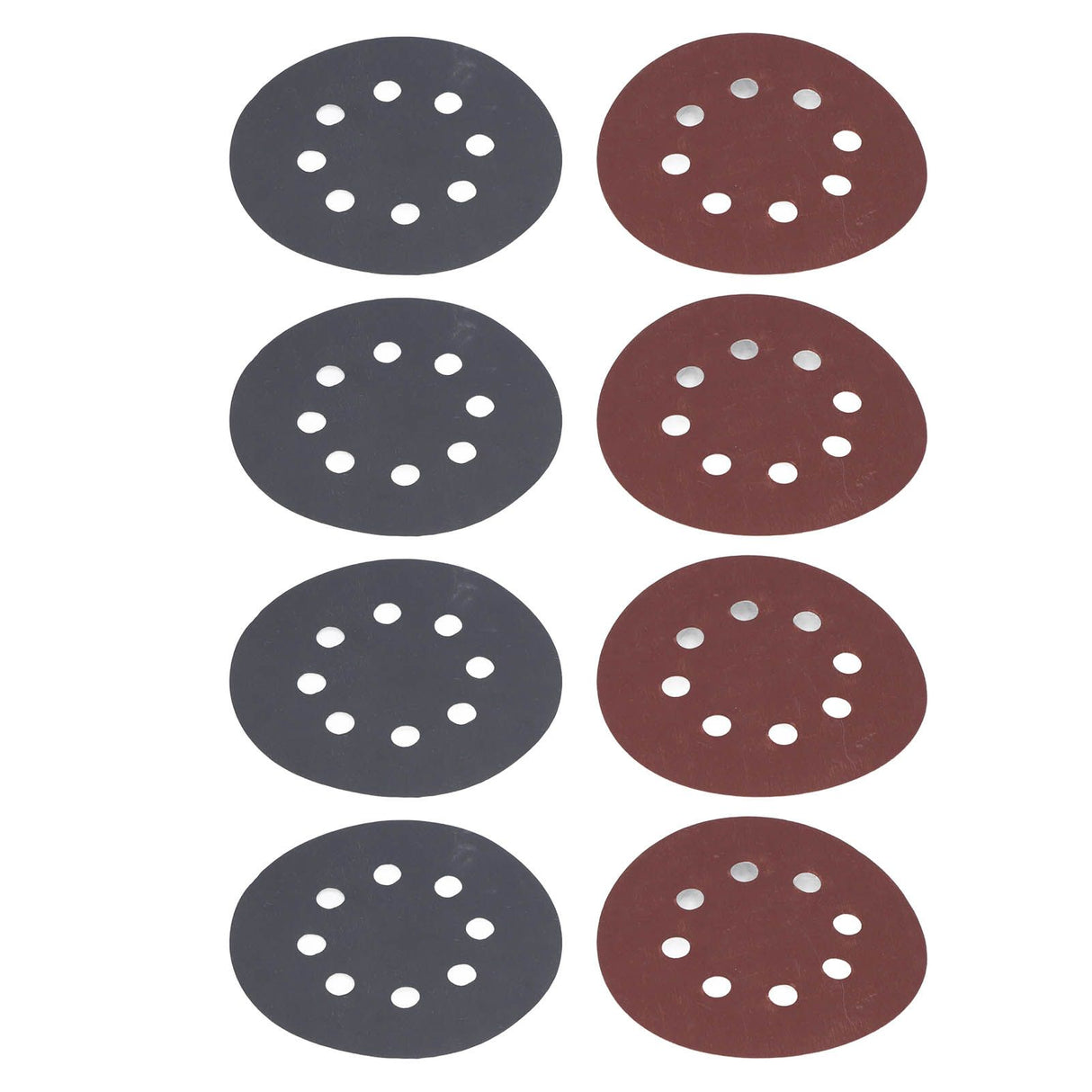 100PCS 5in Round Sanding Disc Include 80 180 240 320 400 800 1000 1500 2000 3000 Grit Round Sandpaper for Leather Wall
