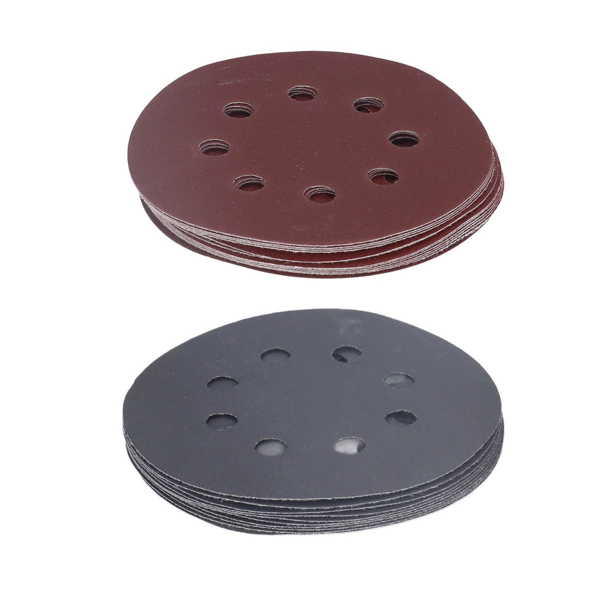 100PCS 5in Round Sanding Disc Include 80 180 240 320 400 800 1000 1500 2000 3000 Grit Round Sandpaper for Leather Wall