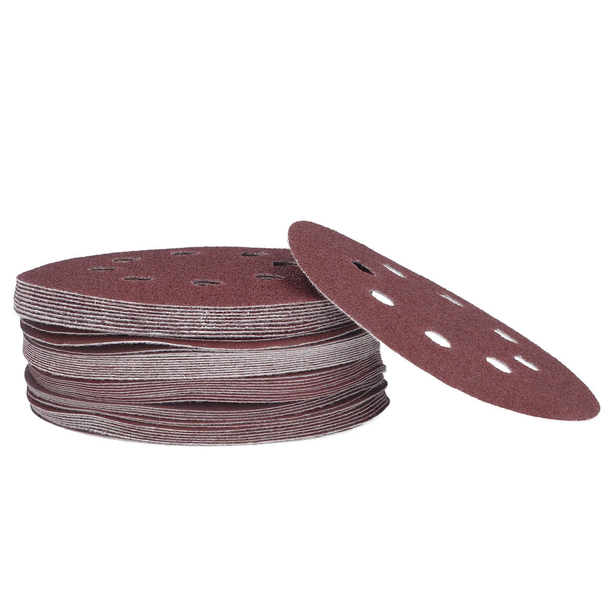 100PCS 5in Round Sanding Disc Include 80 180 240 320 400 800 1000 1500 2000 3000 Grit Round Sandpaper for Leather Wall