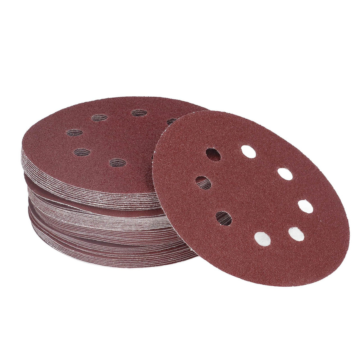 100PCS 5in Round Sanding Disc Include 80 180 240 320 400 800 1000 1500 2000 3000 Grit Round Sandpaper for Leather Wall