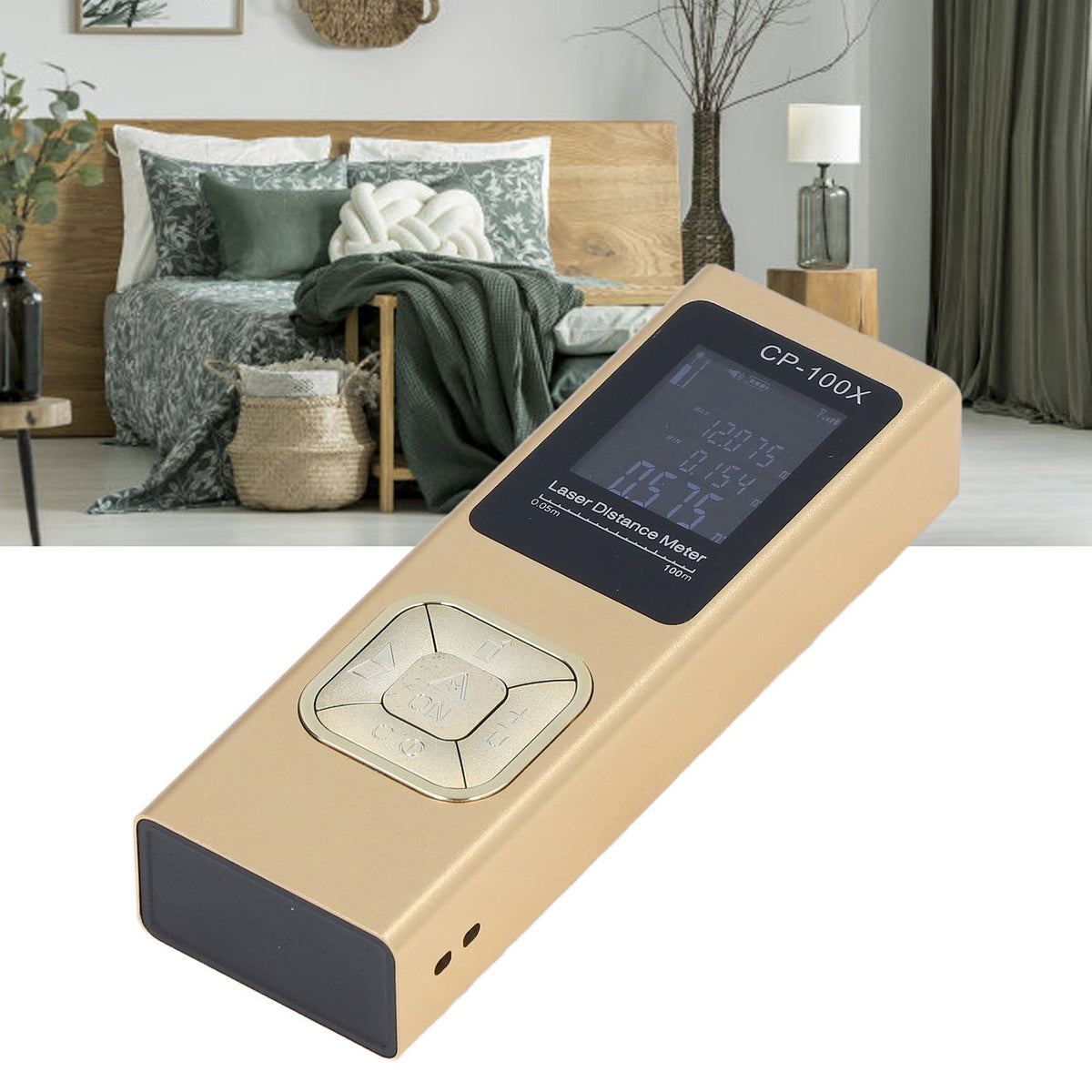 100m Distance Meter Ultrathin Handheld Accurate Electronic Laser Distance Measure Device for Architecture