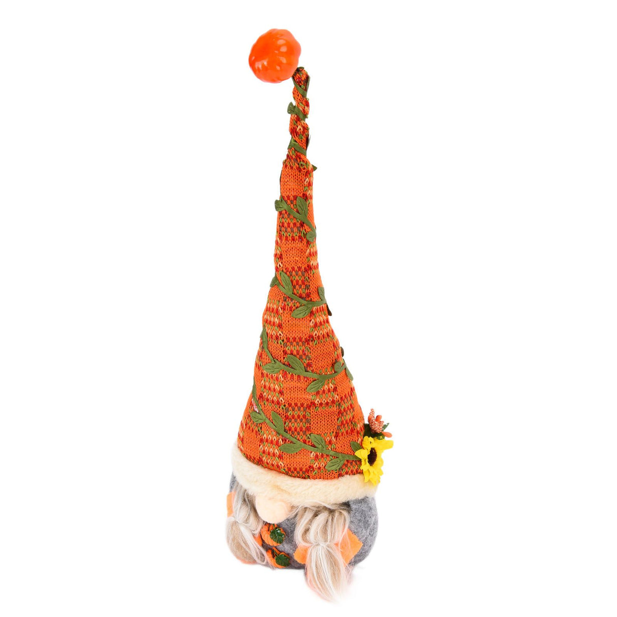 Faceless Doll Ornament Window Decoration Harvest Festival Elf Pumpkin Sunflower Dwarf Ornaments for Home Office Bookstore CafeBraids