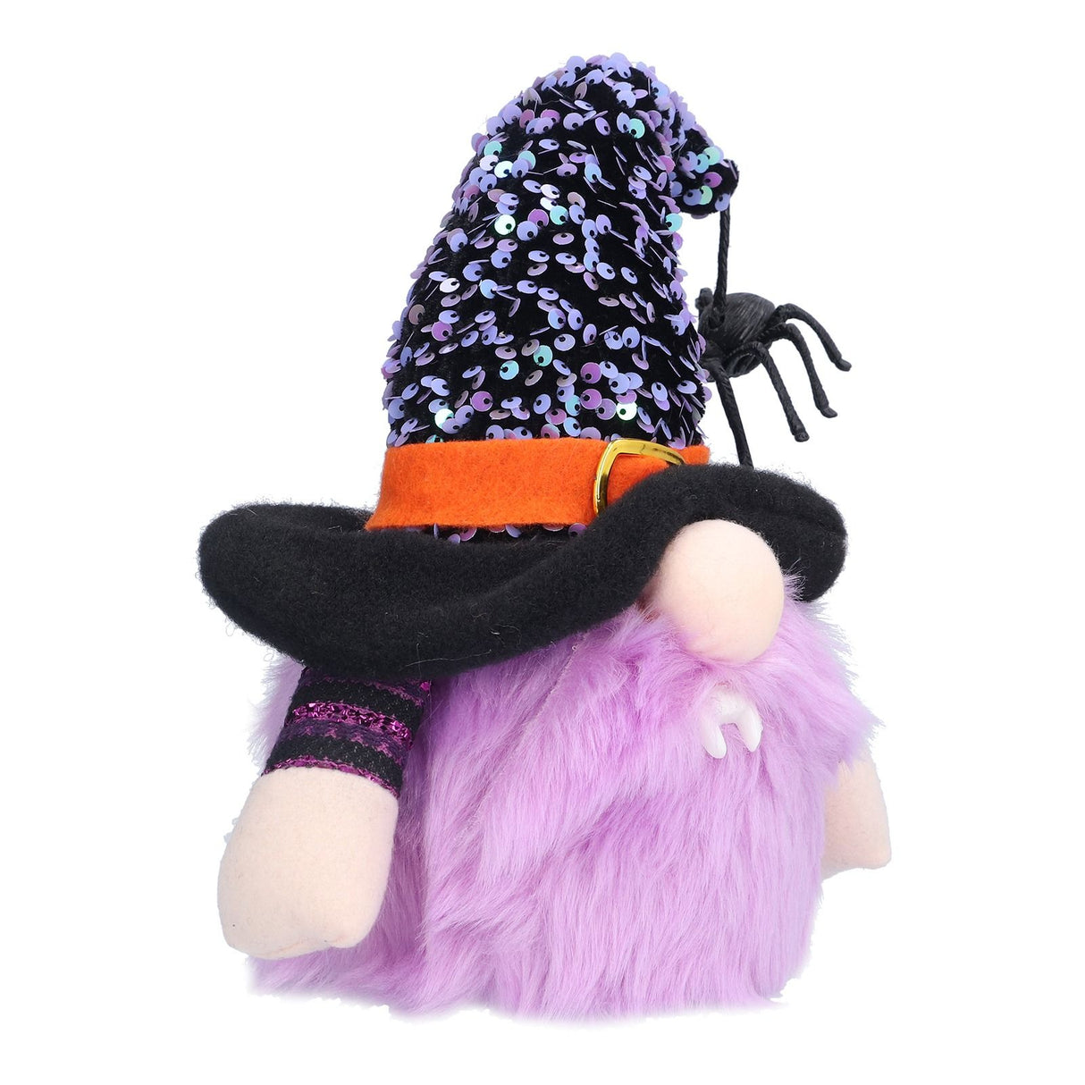 Halloween Decorations Illuminated Dwarf Ornaments Halloween Glowing Faceless Doll for Christmas Thanksgiving DecorPurple