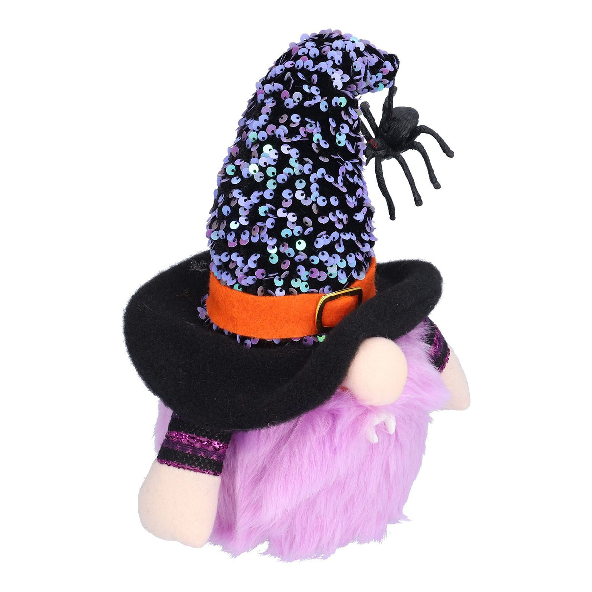 Halloween Decorations Illuminated Dwarf Ornaments Halloween Glowing Faceless Doll for Christmas Thanksgiving DecorPurple
