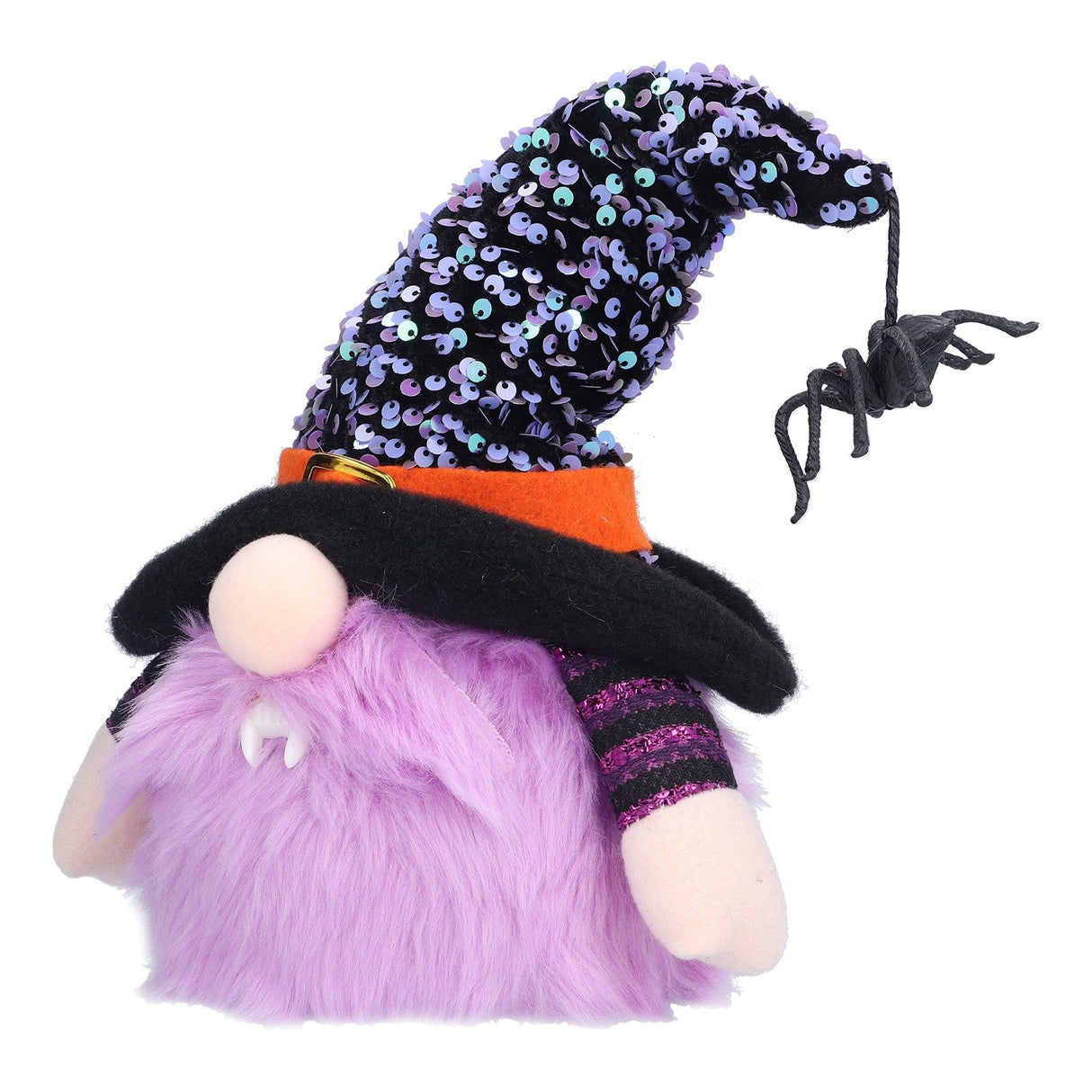 Halloween Decorations Illuminated Dwarf Ornaments Halloween Glowing Faceless Doll for Christmas Thanksgiving DecorPurple