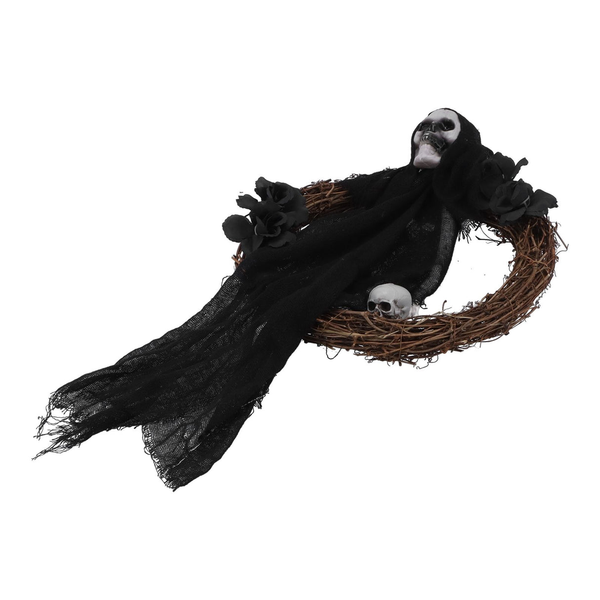 Halloween Ghosts Wreath Front Door Hanging Wreath Ghosts House Decoration Props Halloween Ornaments for Festival Decoration