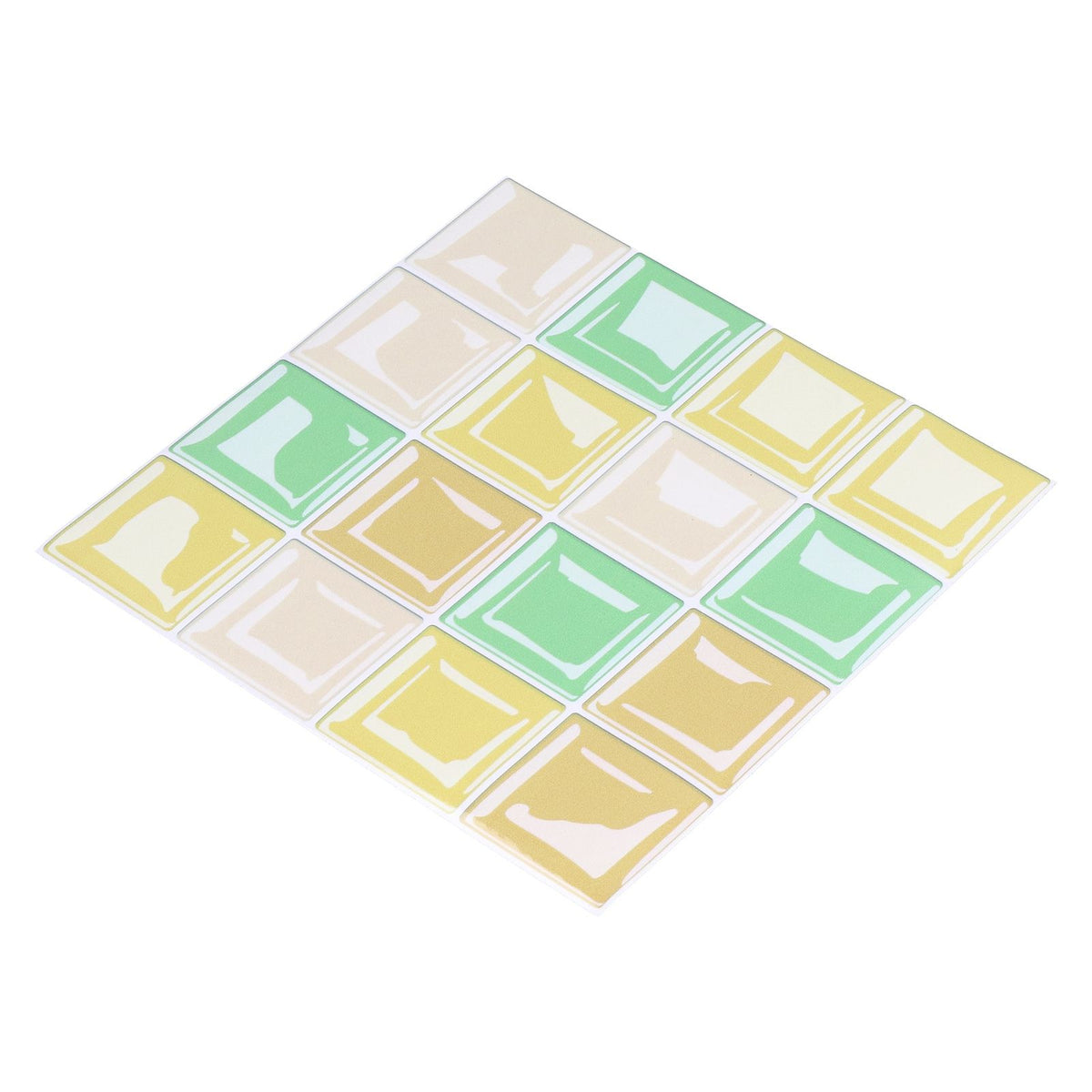 10 Packs Tile Sticker Waterproof Self Adhesive Mosaic Tile Sticker for Kitchen Floor Wall