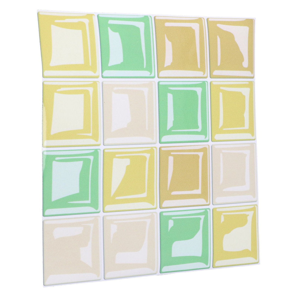 10 Packs Tile Sticker Waterproof Self Adhesive Mosaic Tile Sticker for Kitchen Floor Wall