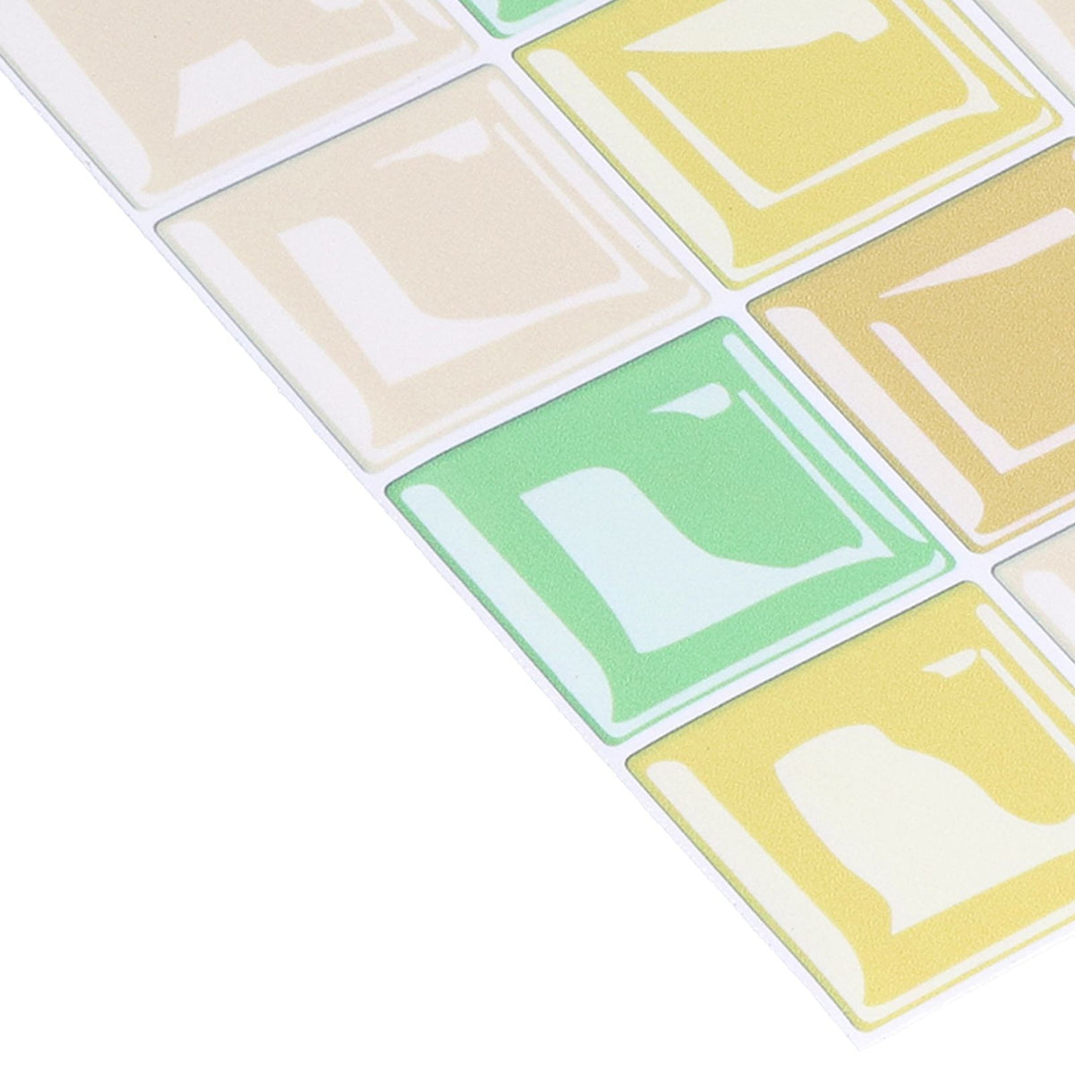 10 Packs Tile Sticker Waterproof Self Adhesive Mosaic Tile Sticker for Kitchen Floor Wall