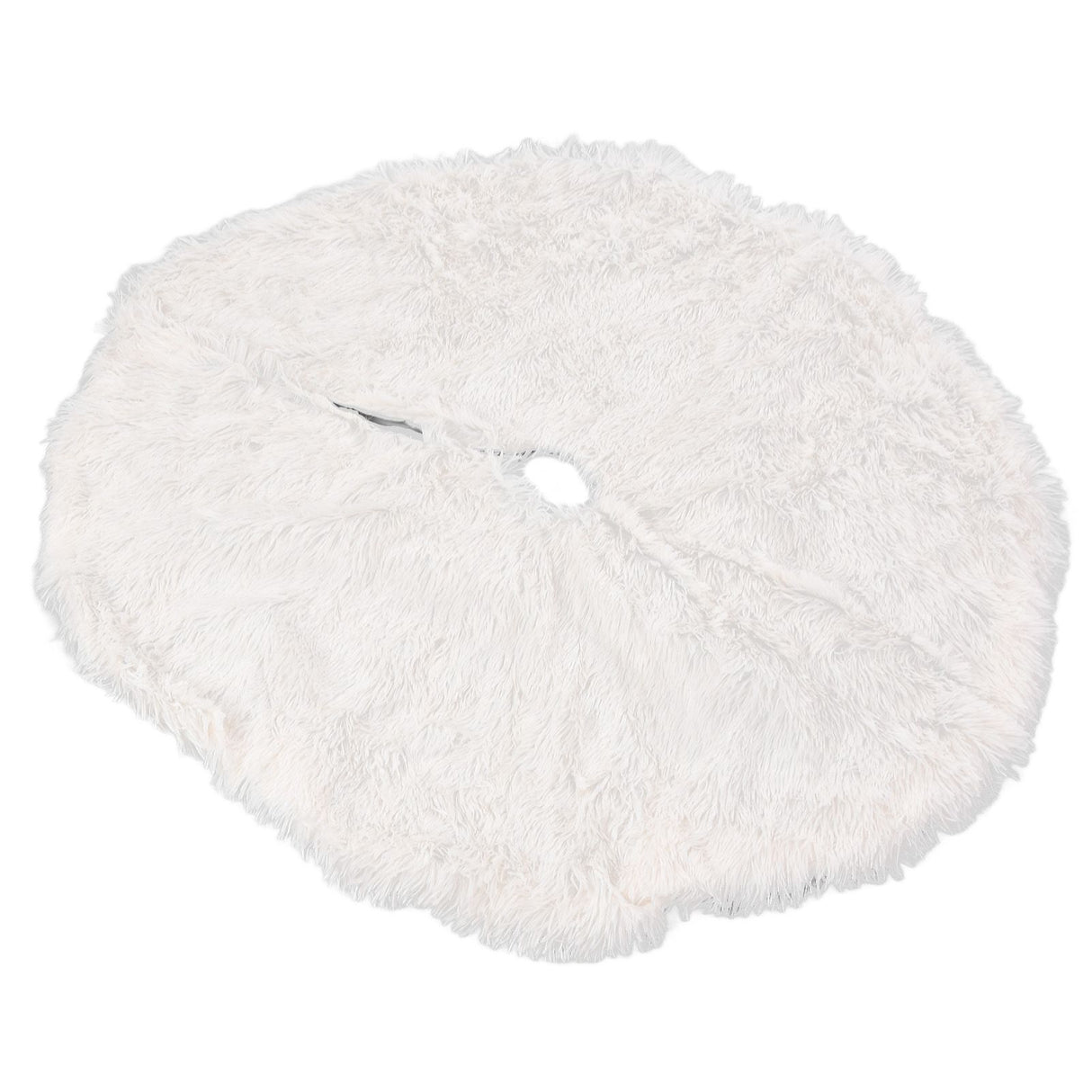 White Christmas Tree Skirts Sophisticated Dense Environmentally Friendly Plush Luxury ChristmasTree SkirtL