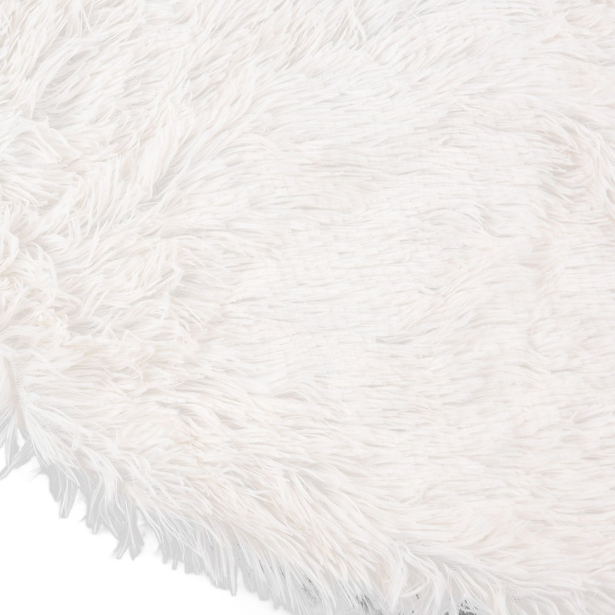 White Christmas Tree Skirts Sophisticated Dense Environmentally Friendly Plush Luxury ChristmasTree SkirtL
