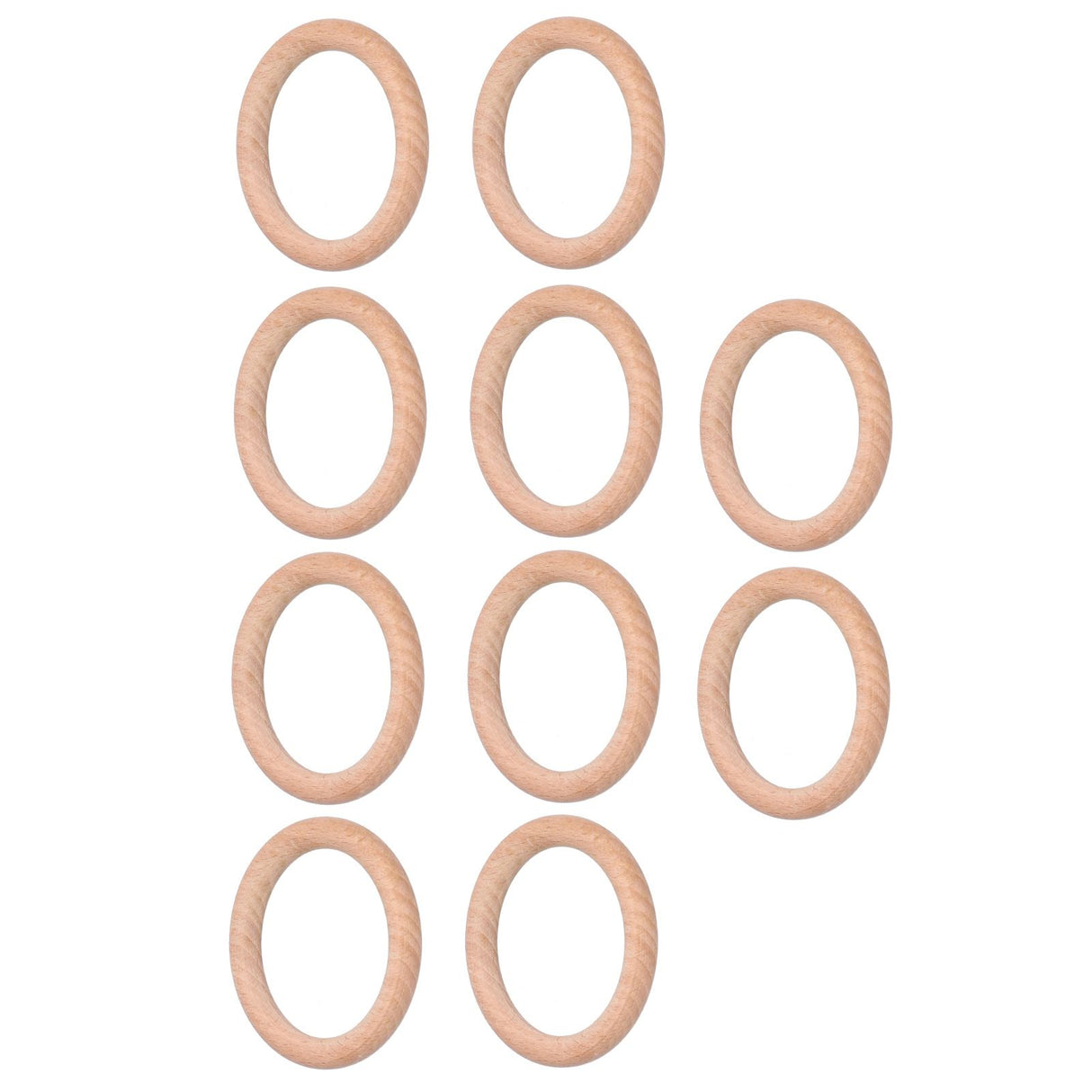 10pcs Wooden Rings Unfinished DIY Natural Wood Circles for Craft Jewelry Making Baby Teething7cm