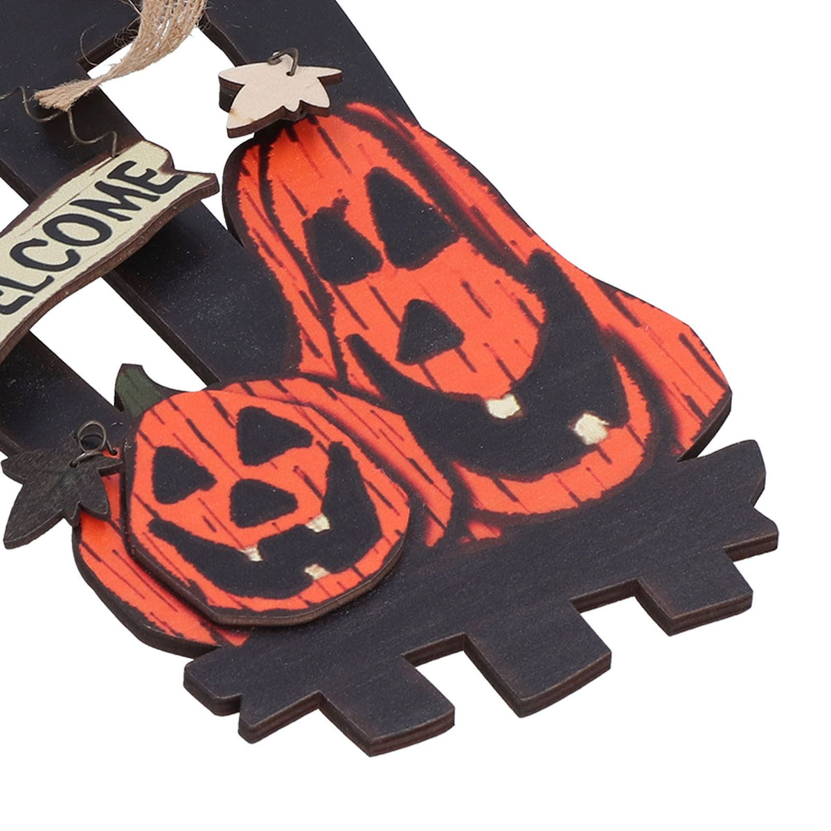 Ghost Festival Welcome Sign Wooden Lightweight Convenient Welcome Pendants for Halloween Decorations