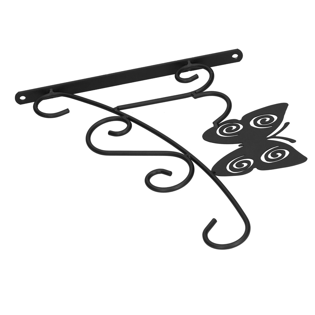 Hanging Plant Bracket Stable and Sturdy Iron Decorative Plant Hanger for Flower Bird Feeder LanternsButterfly