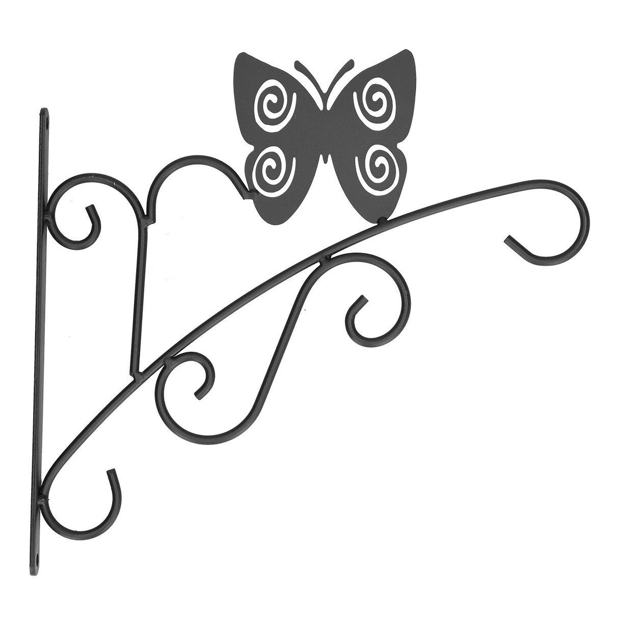 Hanging Plant Bracket Stable and Sturdy Iron Decorative Plant Hanger for Flower Bird Feeder LanternsButterfly