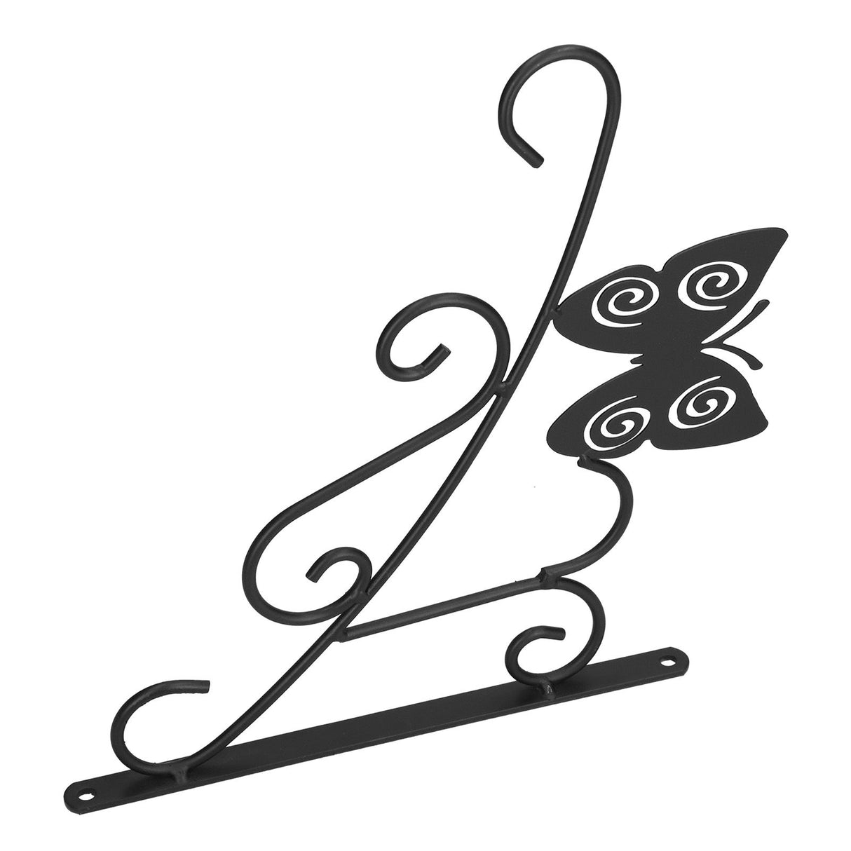 Hanging Plant Bracket Stable and Sturdy Iron Decorative Plant Hanger for Flower Bird Feeder LanternsButterfly