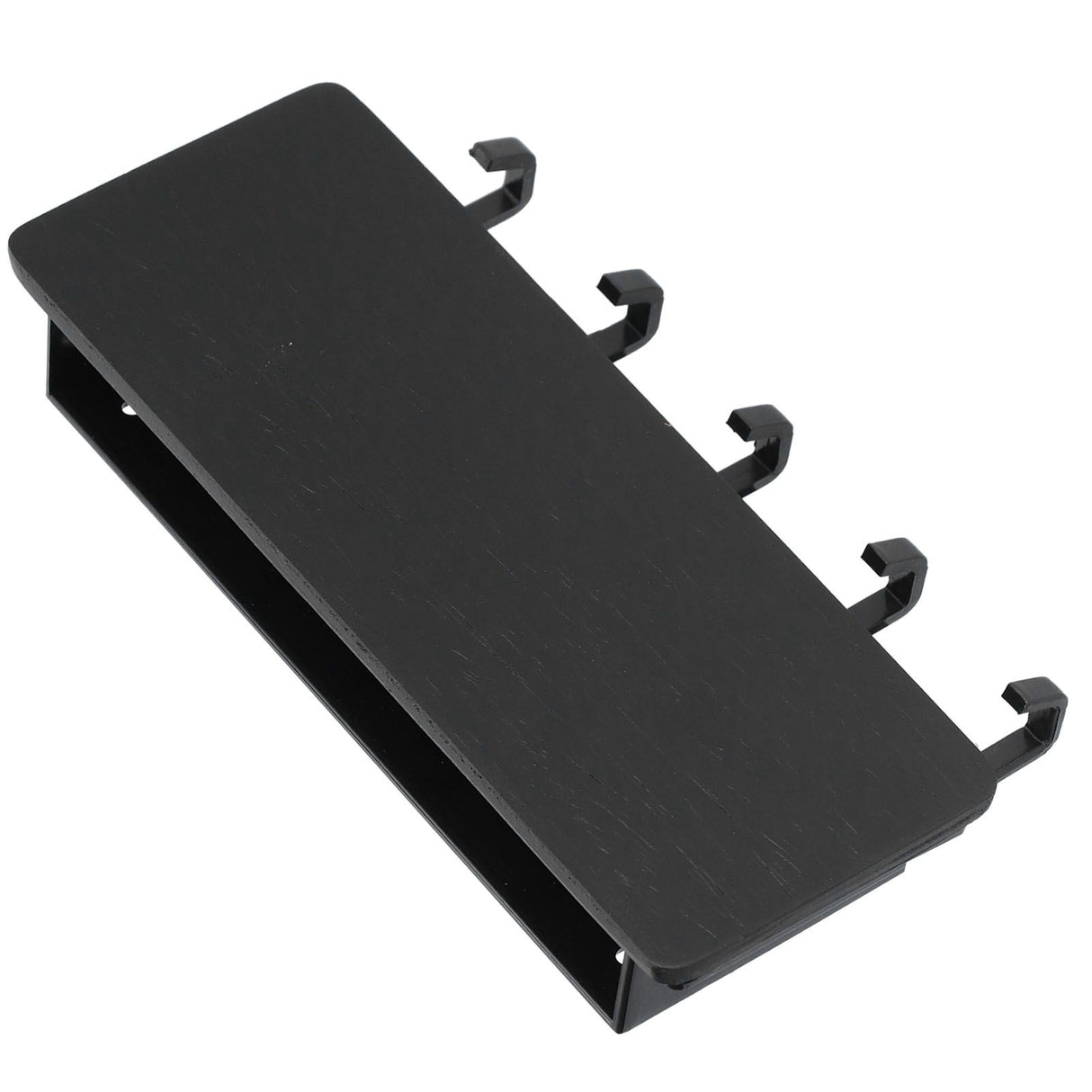 Wall Mounted Key Holder Bamboo Modern Anti Slip Key Hanger for Home Office Living RoomBlack