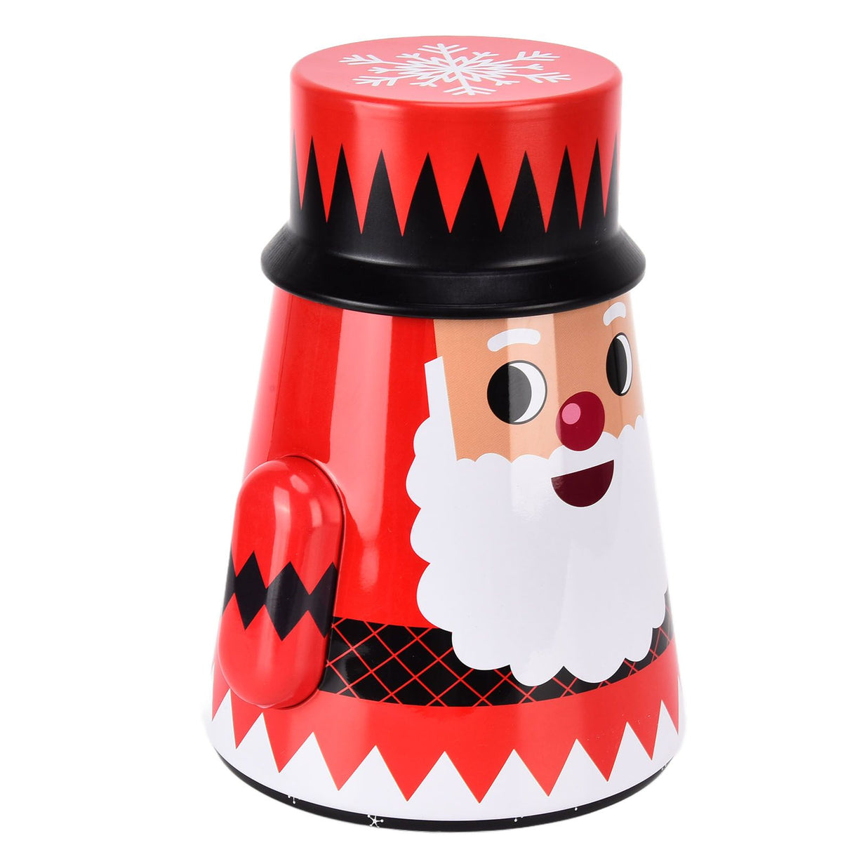Christmas Candy Iron Box Roly Poly Design Santa Claus Snowman Candy Cans Storage BoxSanta Claus