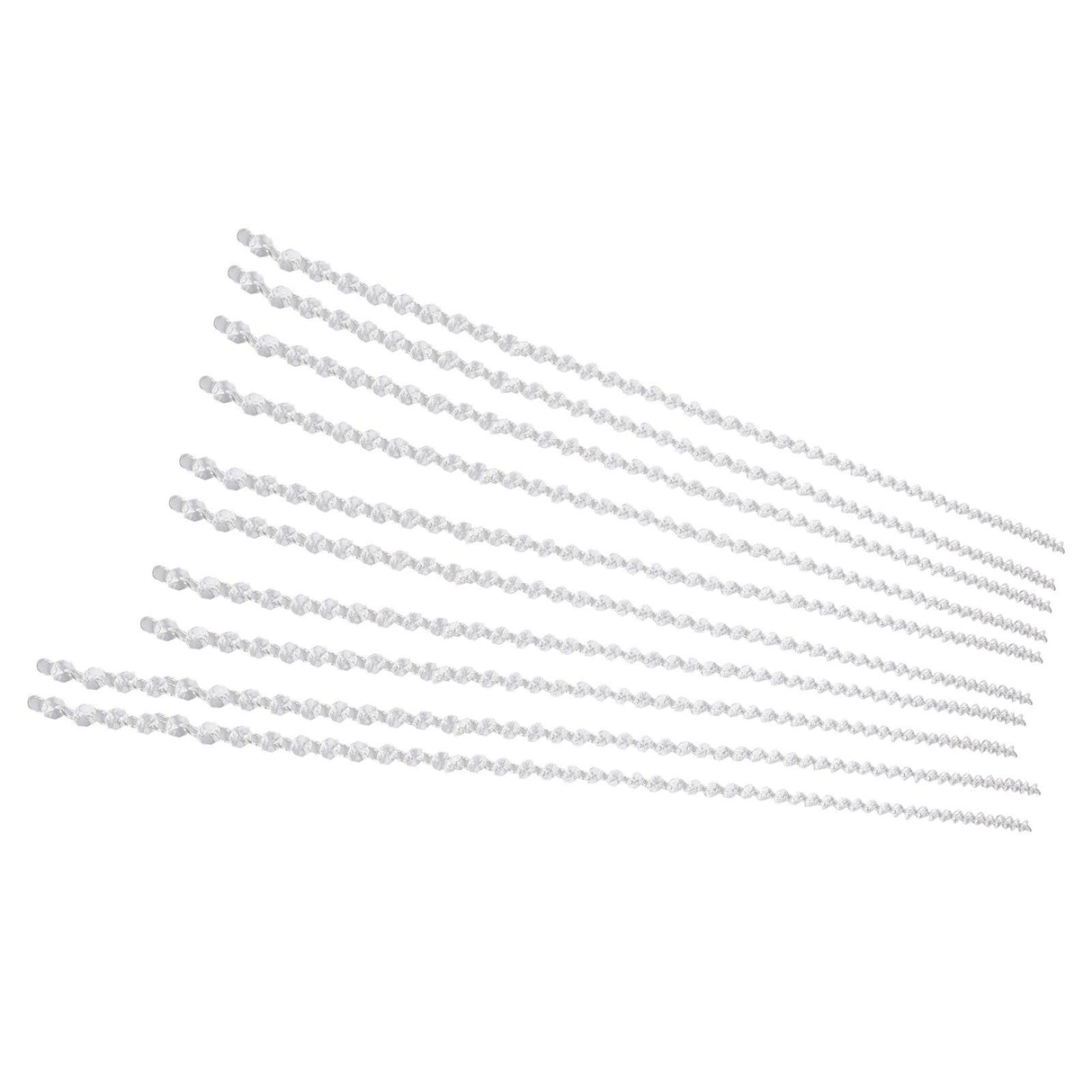 14mm Octagonal Bead String Acrylic Crystal Pearl Chains for Birthday Wedding PartyTransparent 10 Strips