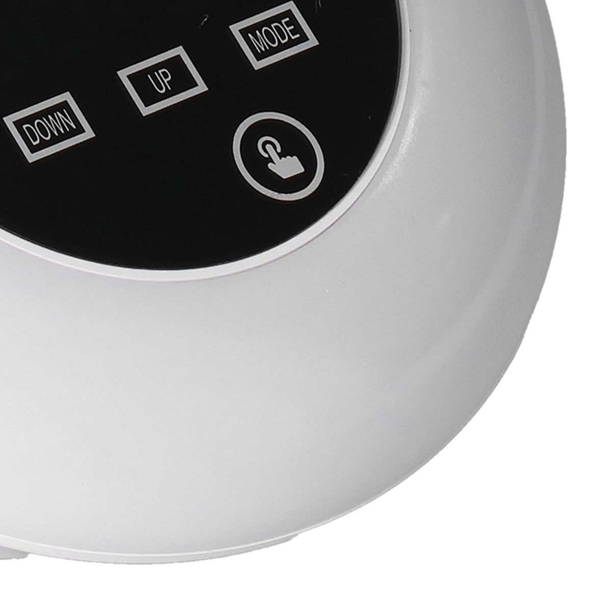 LED Digital Alarm Clock Mirror Clock Thermometer Clock 7 Color Electronic Clock for Bedroom OfficeRed Word