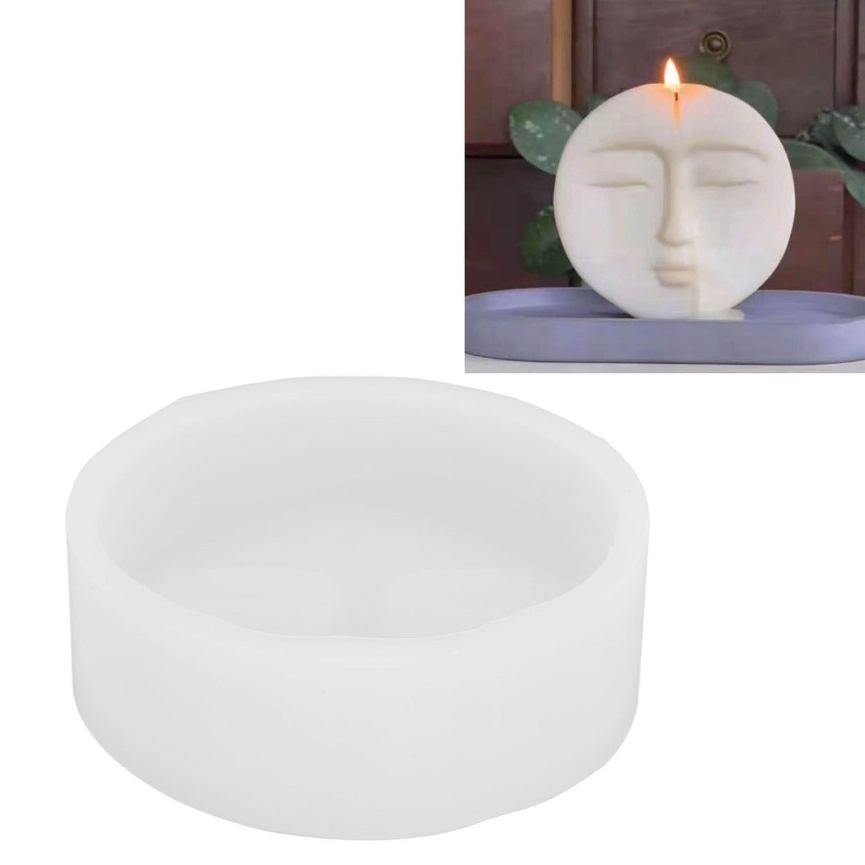 Human Face Silastic Mould Abstract Style for Making Candles Soaps Decorative Ornaments Crafts