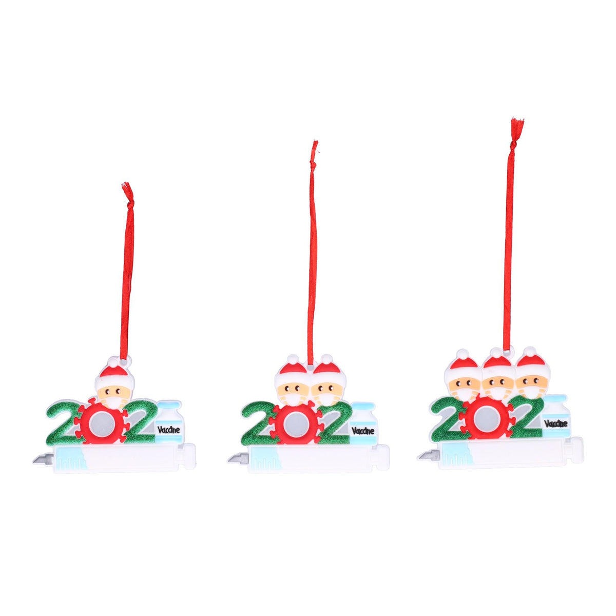 3PCS Personalized Christmas Ornament 2021 Snowman Series Family Members Name Christmas Tree Decorating