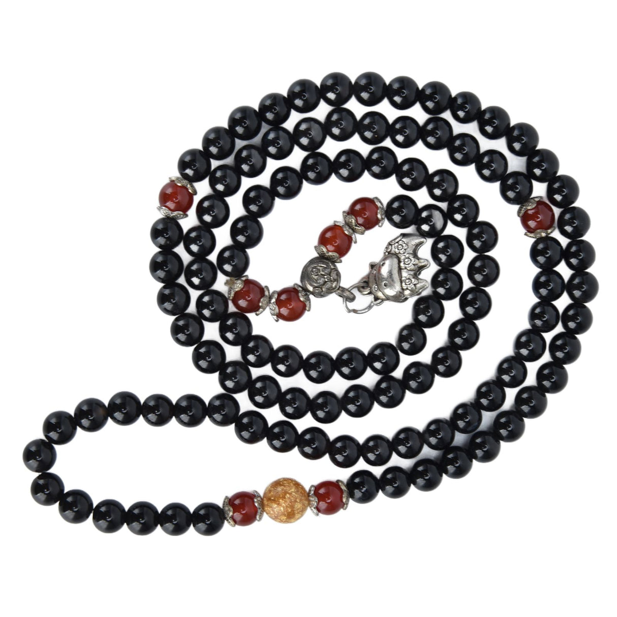 Beaded Bracelets Good Luck Natural Obsidian Bracelets for Women Men Health Wealth Money Feng Shui Jewelry